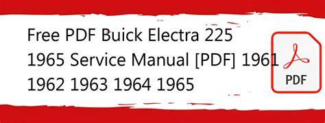 Buick Electra repair manual pdf